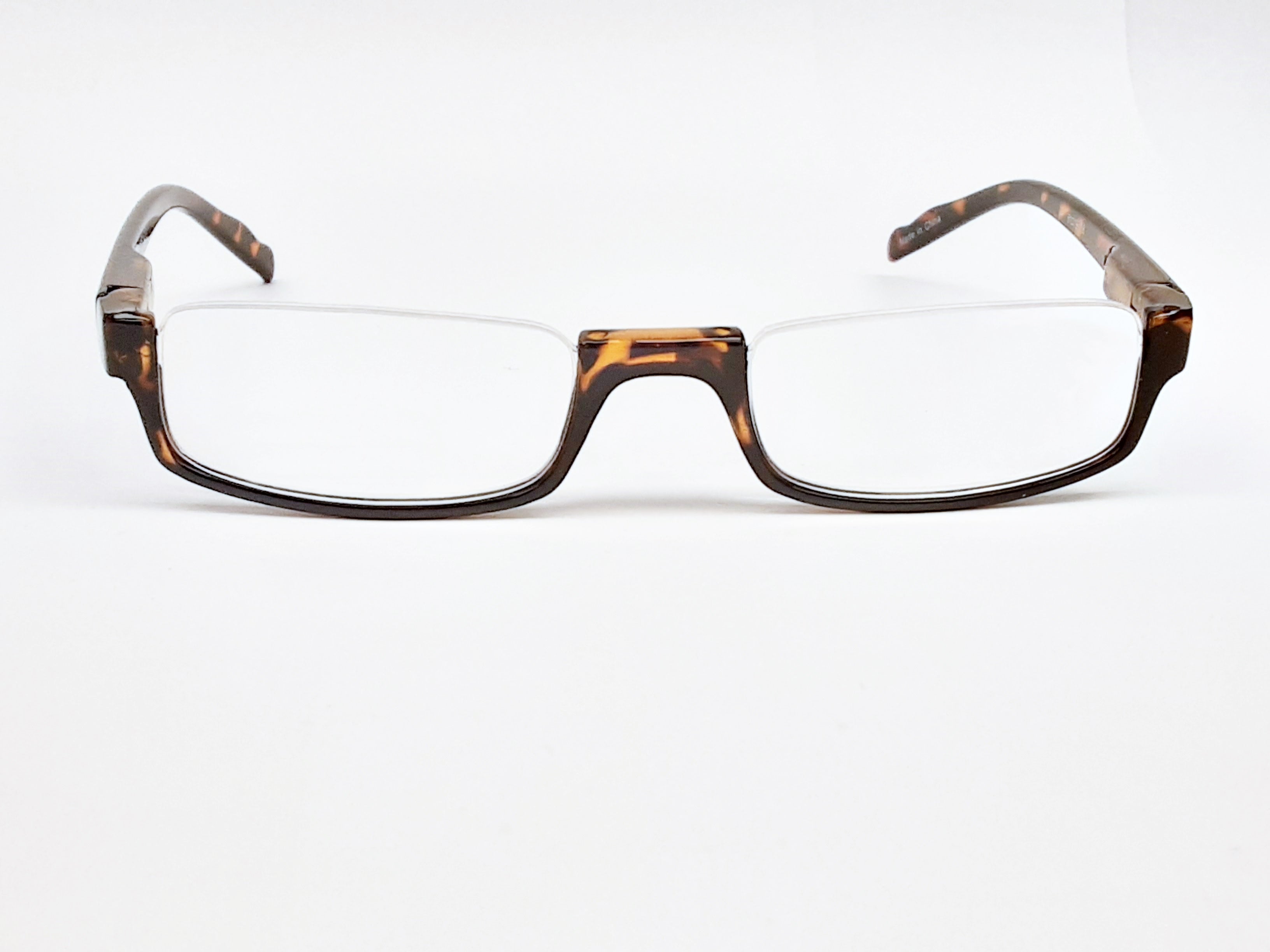 Half Frame Reading Glasses - Classic Simple Style In Black Or Brown, Many Strength Options