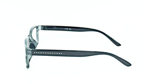 Madison Clear Bifocals - Black (Side View)