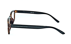 Madison Clear Bifocals - Brown (Side View)