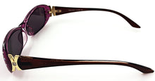 Ava Full Reader Sunglasses - Purple (Side View)