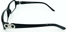 Isabella Clear Fashion Readers - Black (Side View)