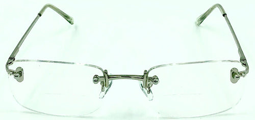 Jayne Clear Bifocals - Silver