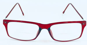 Harper Reading Glass Bifocals - Red